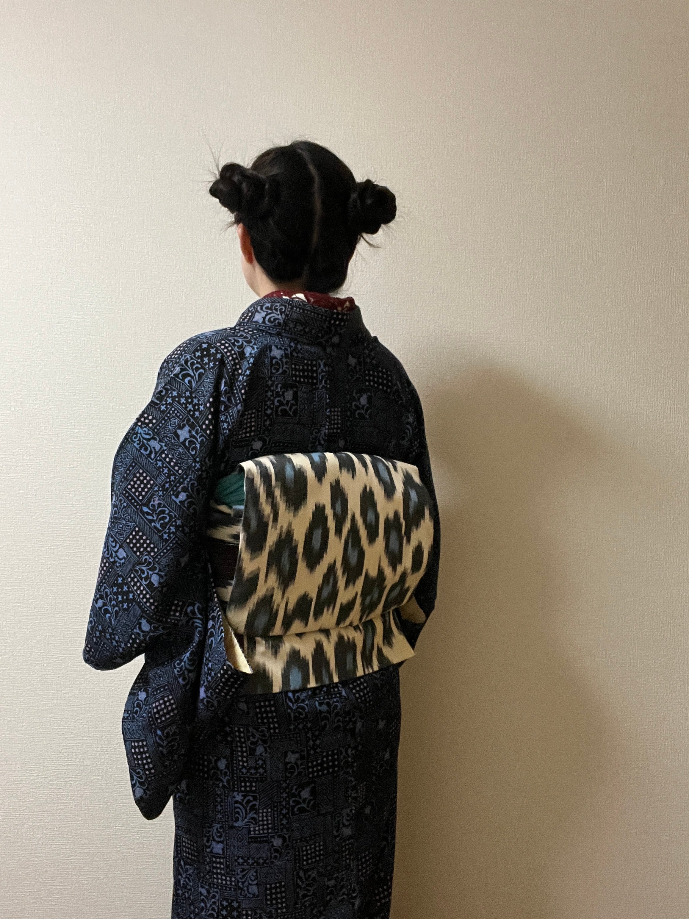 コラボ九寸名古屋帯 | イカット帯専門店 HALEOBI