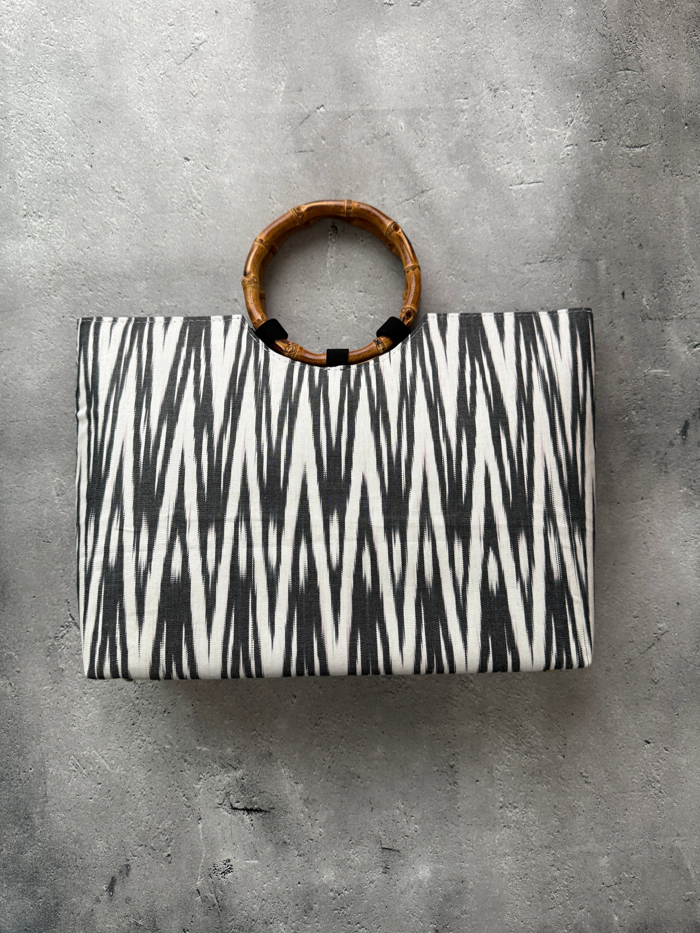 バンブー手提げバッグ | イカット帯専門店 HALEOBI