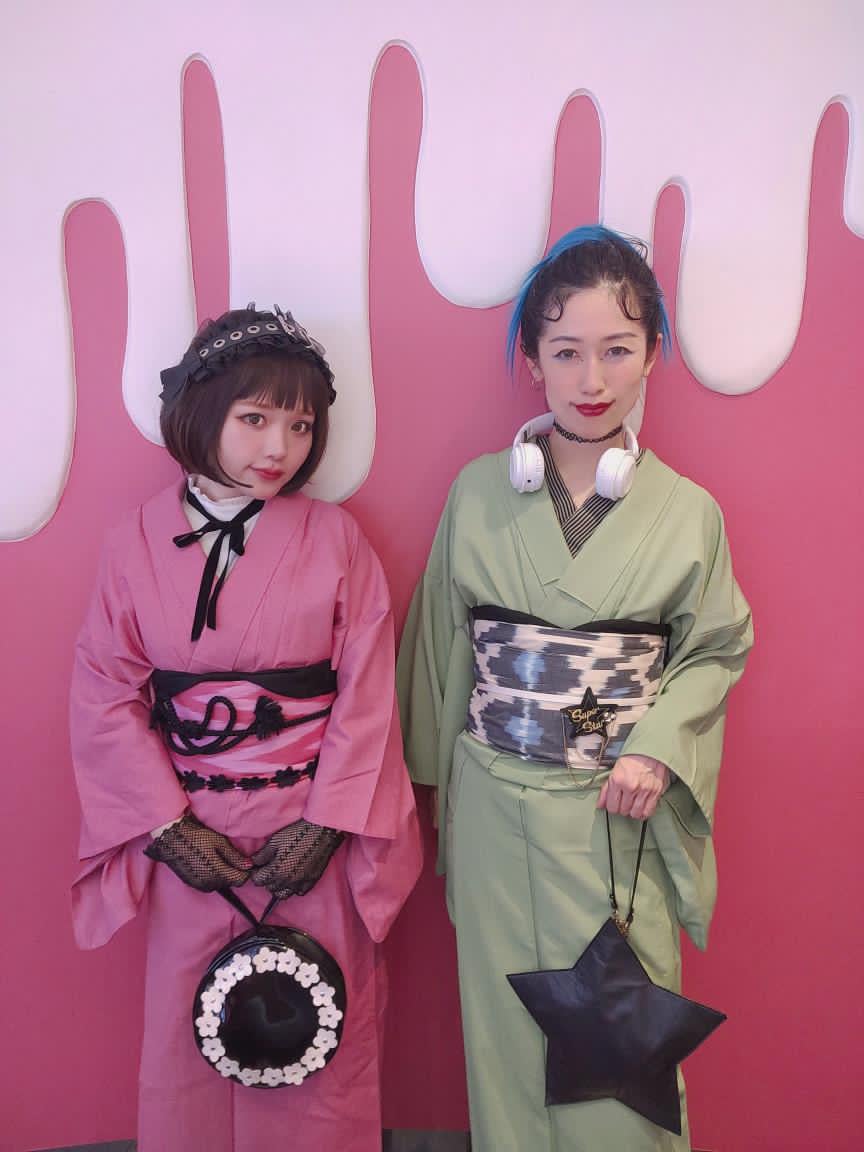 コラボ九寸名古屋帯（ピンクシェブロン①） | イカット帯専門店 HALEOBI